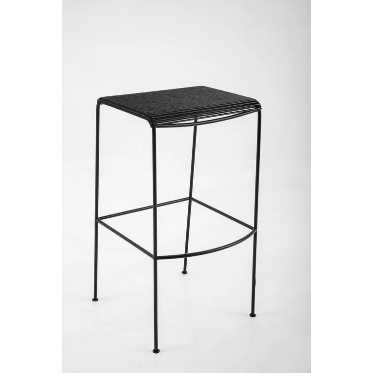 Tall Black Acapulco Monolith Stool