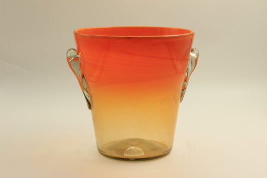 Blown Glass Ice Container