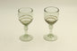 Dark Transparent Blown Glass Set