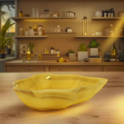 Yellow Sahara Onyx Centerpiece