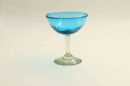 Blown Glass Aqua Glass Set