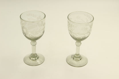 Light Transparent Blown Glass Set
