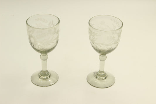 Light Transparent Blown Glass Set