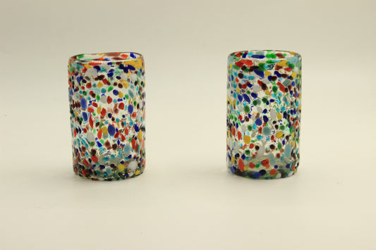 Multicolor Blown Glass Set