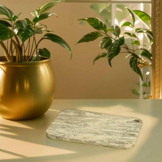 Red, White & Gray Marble Cutting Board