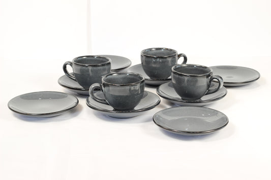 Anfora Denali Grey- Coffee Lover's Set (For 4)