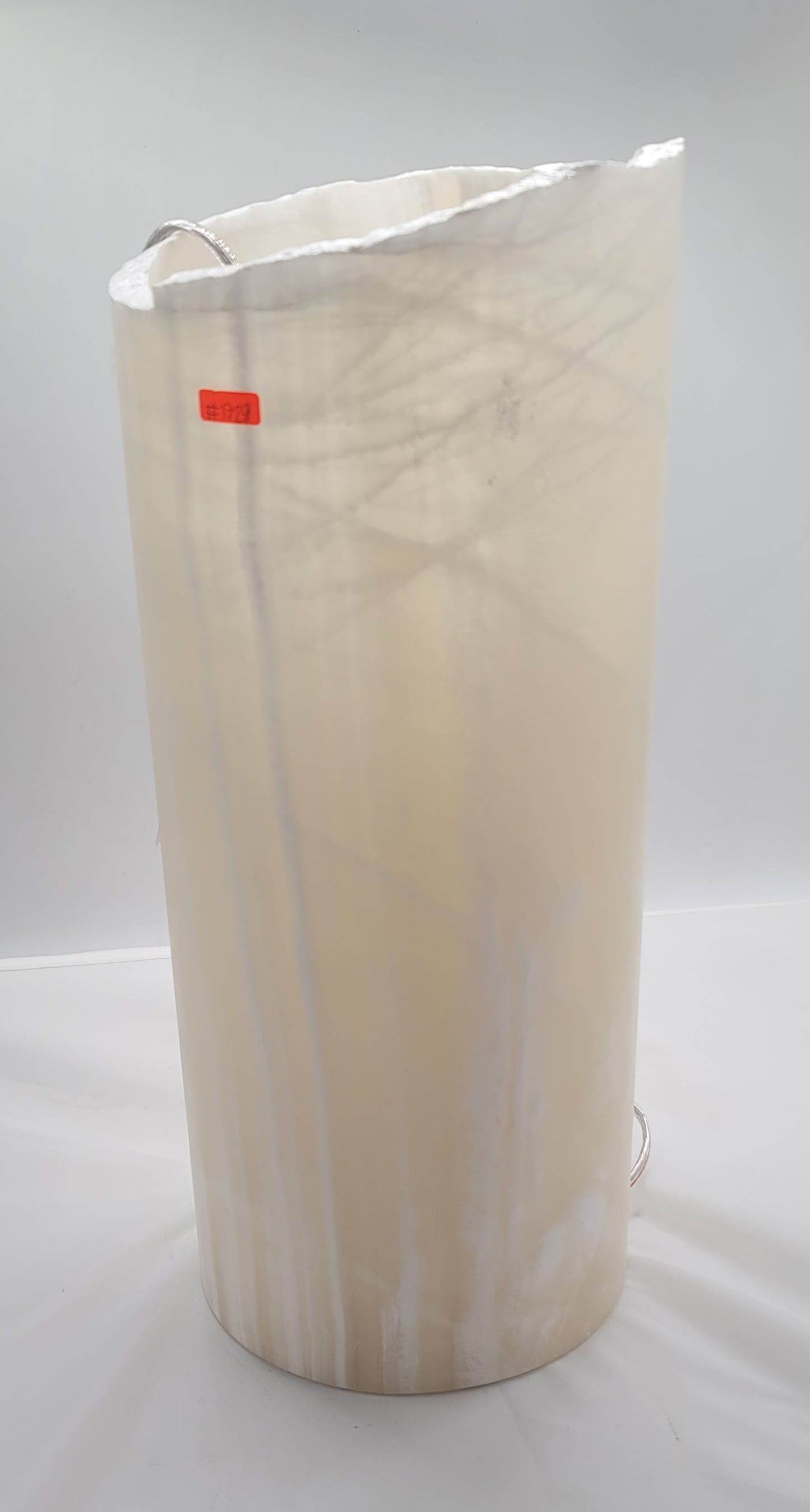 White Open Decorative Onyx Lamp