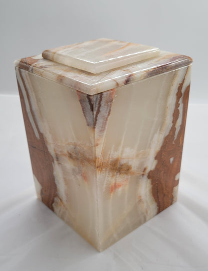 Beige Large Onyx Ash Container