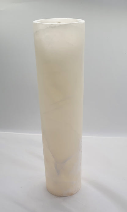 White Large Onyx Flower Vase