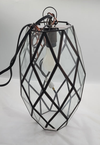 Transparent Tin Pineapple Geometric Ceiling Pendant Lamp