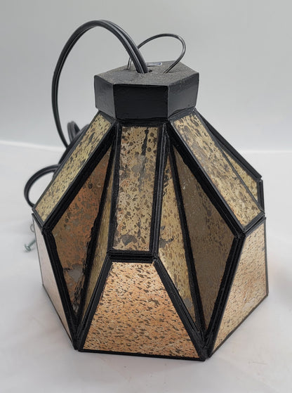 Small Bell Gold Tin Geometric Ceiling Pendant Lamp