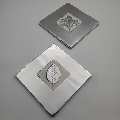 3pc Leaf Pot Holder Tray Set