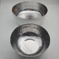 Silver & White Pewter 2pc Salad Bowl Set