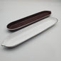2pc Canoe Bread Tray White/Brown