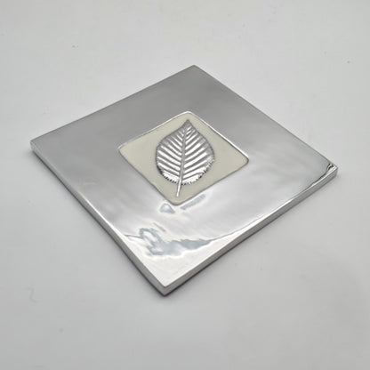 2pc Leaf Pot Holder Tray Set