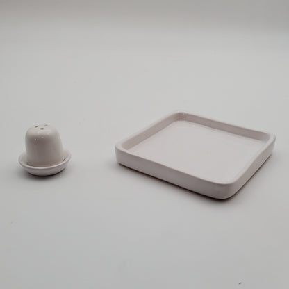 3pc Ceramic Lime & Salt Tray w/ Tequilero