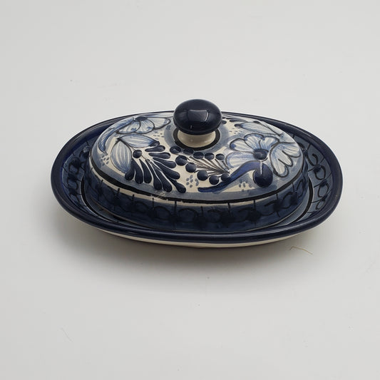 2pc Talavera Butter Dish w/ Lid
