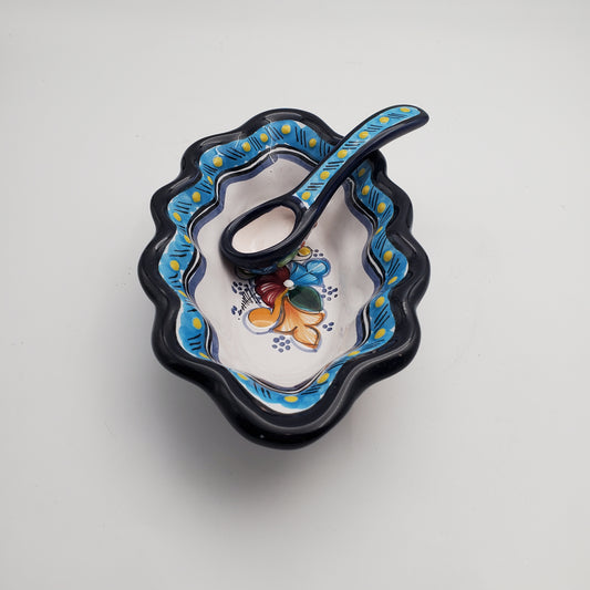 2pc Talavera Serving Bowl w/ Spoon