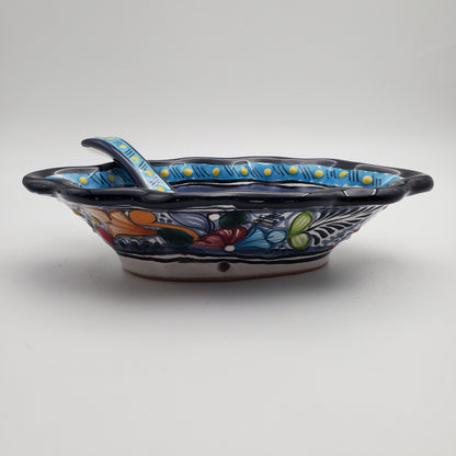 2pc Talavera Serving Bowl w/ Spoon