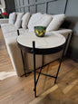 San Miguel 18" End Table w/ Real Stone Top