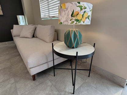 San Miguel 24" End Table w/ Real Stone Top