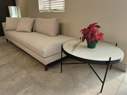 San Miguel 36" Coffee Table w/ Real Stone Top