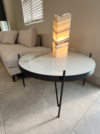 San Miguel 36" Coffee Table w/ Real Stone Top