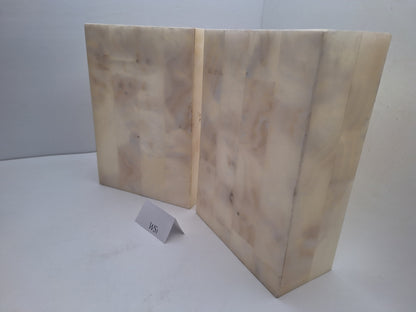 Beige Onyx Wall Sconce Set