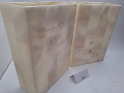Beige Onyx Wall Sconce Set