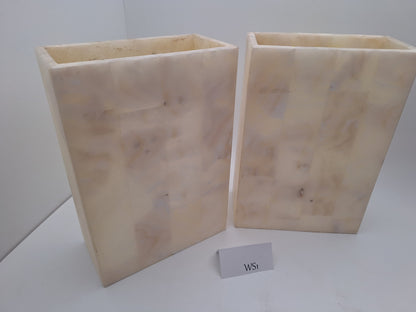 Beige Onyx Wall Sconce Set