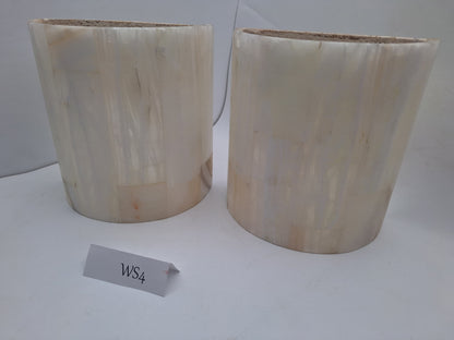 White Onyx Wall Sconce Set