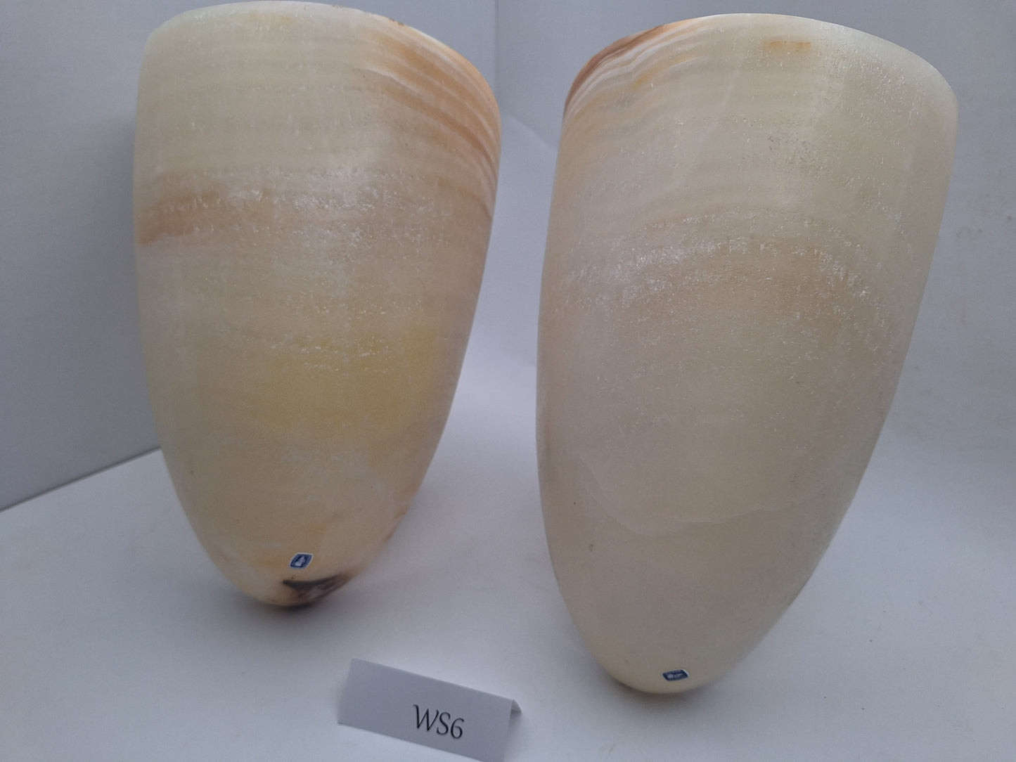 Beige Onyx Wall Sconce Set