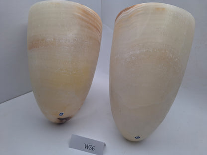 Beige Onyx Wall Sconce Set