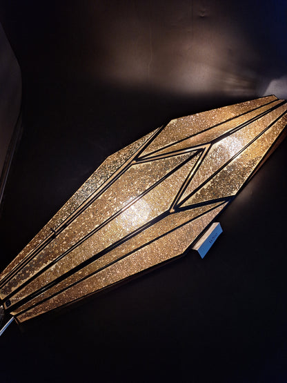 Distressed Tin & Glass Wall Sconce