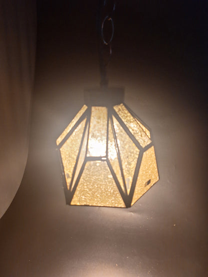 Small Bell Gold Tin Geometric Ceiling Pendant Lamp