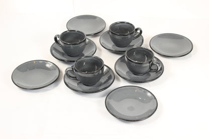 Anfora Denali Grey- Coffee Lover's Set (For 4)