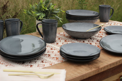 Anfora Denali Grey- 16 Piece Everyday Dining Set