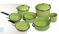 HUASTECA OPTIMA 9-PC SET · Avocado Green