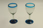 Blue Tip Blown Glass Set