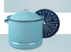 14L Steamer With Lid & Rack