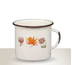 WARMER · 14 cm (5.5 in) | 2 L (67.6 fl oz) · Cream · Tres flores