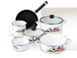 TERRANOVA 8-PC SET · White · Design: Vaquitas