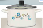 STOCKPOTS WITH GLASS LID · 22 cm (8.7 in) | 5 L (169.1 fl oz) · Cream · Fiorella