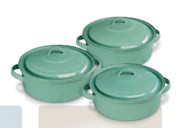 KIARA 6-PC CASSEROLE SET · Jade Green