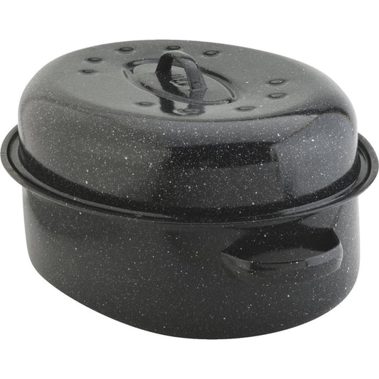 Granite Ware 18" Black Oval Roaster