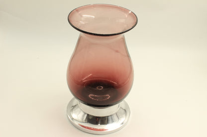 Dark Red Blown Glass vase
