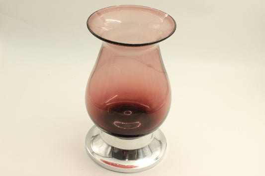 Dark Red Blown Glass vase