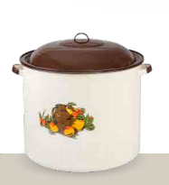STRAIGHT STOCKPOT WITH LID · 42 cm (16.5 in) | 45.7 L (1545.3 fl oz) · Cream · Garrafas
