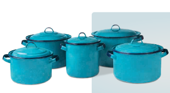 CARIBE 10-PC STOCKPOT SET · Prague Blue