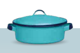 DUTCH OVEN WITH LID · 42 cm (16.5 in) | 22.5 L (760.8 fl oz) · Turquoise Blue